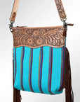 American Darling GIBGX223 Signature Crossbody Hand Tooled Saddle Blanket Genuine Leather Women Bag Western Handbag Purse