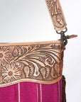 American Darling GIBGX216 Large Crossbody Hand Tooled Saddle Blanket Genuine Leather Women Bag Western Handbag Purse
