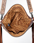 American Darling GIBGX221 Signature Crossbody Hand Tooled Saddle Blanket Genuine Leather Women Bag Western Handbag Purse