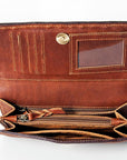American Darling ADBGZ393 Wallet Hand Tooled Genuine Leather Women Bag Western Handbag Purse