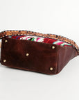 American Darling ADBGA184 Large Crossbody Hand Tooled Saddle Blanket Genuine Leather Women Bag Western Handbag Purse