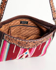 American Darling ADBGA184 Large Crossbody Hand Tooled Saddle Blanket Genuine Leather Women Bag Western Handbag Purse