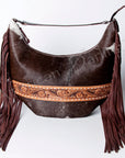 American Darling HOBO Hand Tooled Hair-on Genuine Leather women bag western handbag purse