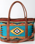 American Darling ADBG715 Tote Saddle Blanket Genuine Leather Women Bag Western Handbag Purse