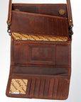 American Darling ADBG486A Wallet Hand Tooled Genuine Leather Women Bag Western Handbag Purse