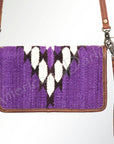 American Darling Organizer Saddle Blanket Genuine Leather Western Women Bag Handbag Purse | for Cute Travel