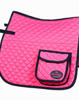 HILASON Western Horse Luxury Quilted Saddle Pads With Pockets