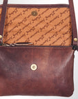 American Darling Genuine Leather Crossbody Bag for Women Vintage Style Flap Shoulder Purse Handcrafted Sling Bag