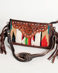 American Darling Small Crossbody Hand Tooled Saddle Blanket Genuine Leather Women Bag Western Handbag Purse