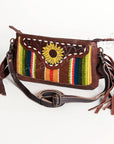 American Darling ADBGA189A Cross Body Ii Hand Tooled Saddle Blanket Genuine Leather Women Bag Western Handbag Purse