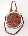 American Darling Tote Hand Tooled Hair-On Genuine Leather Western Women Bag Handbag Purse | Travel Bags College Casual
