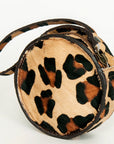 American Darling ADBGZ319A Canteen Hair On Genuine Leather Women Bag Western Handbag Purse