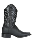 Men’s Leather Cowboy Boot - Made in Mexico - Black 124069