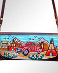 American Darling Wallet Hair on Full Grain Genuine Leather Western Women Bag | Handbag Purse Travel Clutch