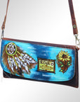 American Darling Wallet Hair on Full Grain Genuine Leather Western Women Bag | Handbag Purse Travel Clutch