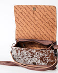 ADBG683A American Darling Hand Tooled Hair On Genuine Leather Women Bag Western Handbag Purse
