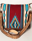 American Darling Tote Saddle Blanket Genuine Leather Women Bag Western Handbag Purse