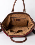 American Darling Briefcase Hand Tooled Saddle Blanket Genuine Leather Women Bag Western Handbag Purse