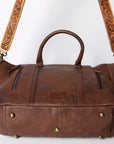 American Darling Briefcase Hand Tooled Saddle Blanket Genuine Leather Women Bag Western Handbag Purse