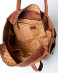 American Darling ADBGZ463 Tote Hand Tooled Hair-On Genuine Leather Women Bag Western Handbag Purse