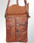 Vintage Genuine Leather Crossbody Bag for Men & Women – Rustic Brown Messenger Shoulder Bag