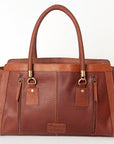 American Darling ADBGI174A Tote Hand Tooled Hair On Genuine Leather women bag western handbag purse