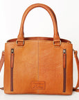 American Darling Tote Hand Tooled Hair On Genuine Leather Women Bag Western Handbag Purse