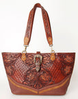 American Darling ADBGI195 Tote Hand Tooled Genuine Leather Women Bag Western Handbag Purse