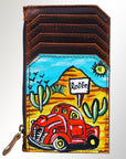 Artisanal Handcrafted Full Grain Leather Card Holder For Women Purse Stylish Everyday