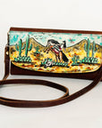 American Darling Wallet Hair on Full Grain Genuine Leather Western Women Bag | Handbag Purse Travel Clutch