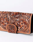 American Darling ADBGZ468 Wallet Hand Tooled Genuine Leather Women Bag Western Handbag Purse