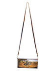 American Darling Wallet Hair on Full Grain Genuine Leather Western Women Bag | Handbag Purse Travel Clutch