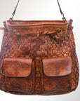 Never Mind Nmbgm126 Bucket Vintage Handmade Genuine Cowhide Leather Women Bag Western Handbag Purse