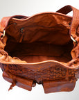 Never Mind Nmbgm126 Bucket Vintage Handmade Genuine Cowhide Leather Women Bag Western Handbag Purse