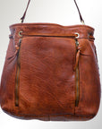 Never Mind Nmbgm126 Bucket Vintage Handmade Genuine Cowhide Leather Women Bag Western Handbag Purse