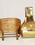 Brass Bounded Wooden Stirrup