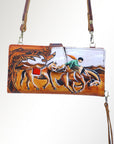 American Darling Wristlet Genuine Leather Women Bag Western Handbag Purse