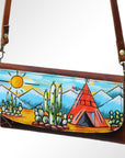 American Darling Wallet Hair on Full Grain Genuine Leather Western Women Bag | Handbag Purse Travel Clutch