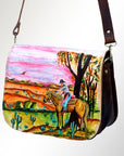 American Darling Messenger Genuine Leather women bag western handbag purse