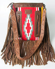 American Darling Cross Body Hand Tooled Saddle Blanket Genuine Leather Women Bag Western Handbag Purse