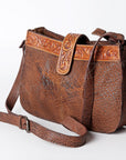 American Darling ADBGZ426C Cross Body Hand Tooled Genuine Leather women bag western handbag purse