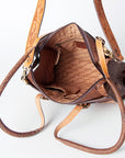 American Darling ADBGZ461A Tote Hand Tooled Genuine Leather women bag western handbag purse