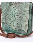 American Darling ADBG764 Crossbody Crocodile Embossed Genuine Leather Women Bag Western Handbag Purse