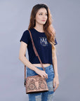 American Darling Hand Tooled Genuine Leather Women Bag Western Handbag Purse