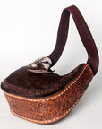 American Darling ADBGZ486 Hobo Hand Tooled Hair-On Genuine Leather Women Bag Western Handbag Purse