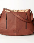American Darling Messenger Hand Tooled Hair On Genuine Leather Women Bag Western Handbag Purse