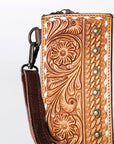 American Darling Beautifully Hand Tooled Hair-On Genuine Leather women bag western handbag purse