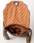 American Darling ADBGZ462A Cross Body Hand Tooled Genuine Leather women bag western handbag purse