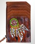 American Darling ADCCM101DP10 Card-Holder Genuine Leather Women Bag Western Handbag Purse