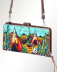 American Darling Wristlet Genuine Leather Women Bag Western Handbag Purse